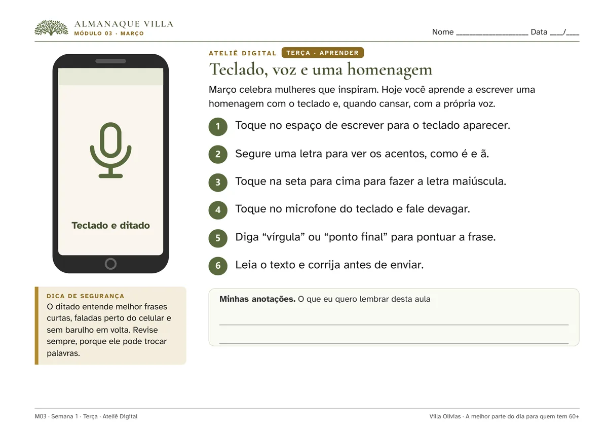 Almanaque Villa, Ateliê Digital